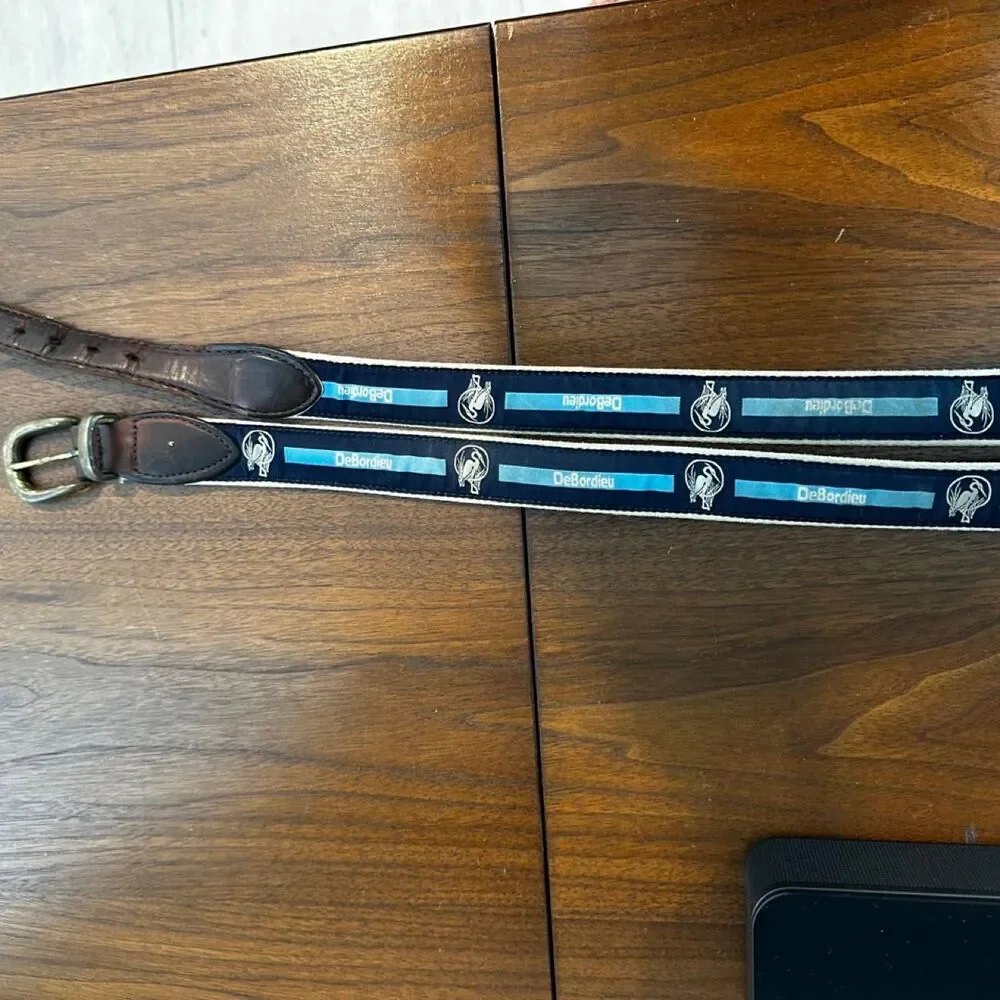 YRI DeBordieu, SC ribbon blue and navy belt